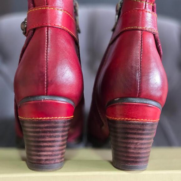 L'Artiste SoCute Bootie Size 37 (US 6.5/7) Bordeaux - Picture 4 of 5